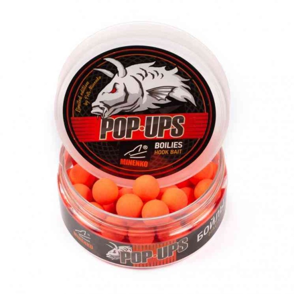 Бойлы плавающие MINENKO STRAWBERRY (Fluo) Pop-Up 14мм, 5517