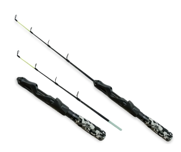 Удочка зимняя #1810-55см "BEAST/OKAMI" штекерная, стеклопластиковая