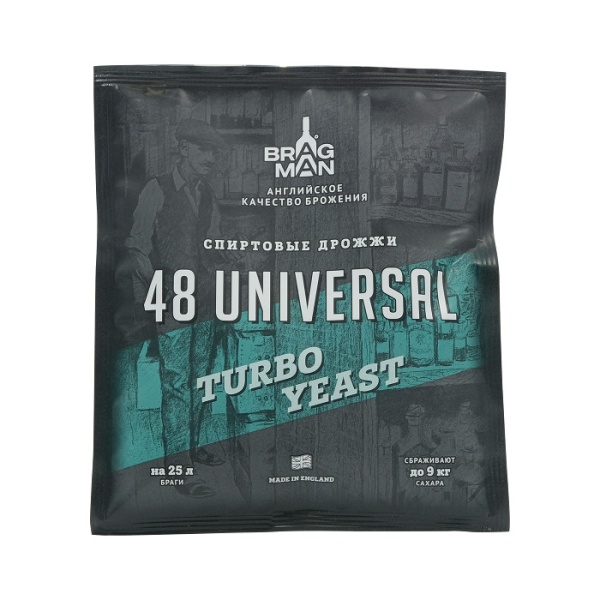Дрожжи спиртовые BRAGMAN 48 Universal