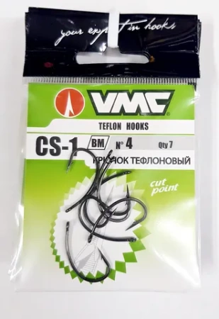 Крючок тефлоновый VMC  CR-1, размер 2. 1 шт