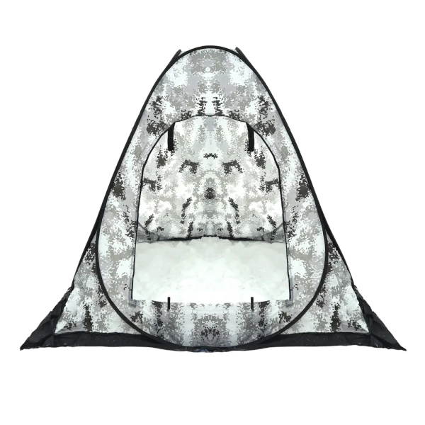 Палатка полуавтомат 1001А зимняя (не утепленная, без дна) размер: 150х150х130см. цвет: Зимний пиксел