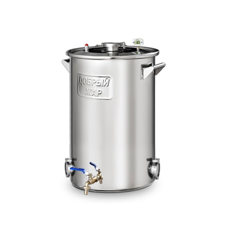 Котел Добрый Жар 50 литров крышка 2", выход под ТЭН