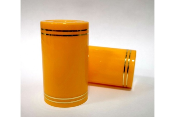 Колпачок полимерный для бутылок "Гуала", высота 58мм (цвет жёлтый)