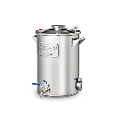 Котел Добрый Жар 50 литров крышка 2", выход под ТЭН