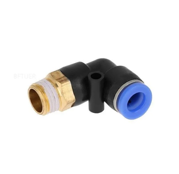 Фитинг быстросъемный угловой. Папа. 12х8, резьба 1/2"