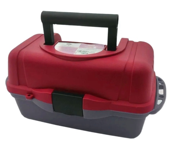 Ящик с 2-ми подъёмными полками Тип:2 34.5(39.5)x21x20 см, красный (Kanchen)