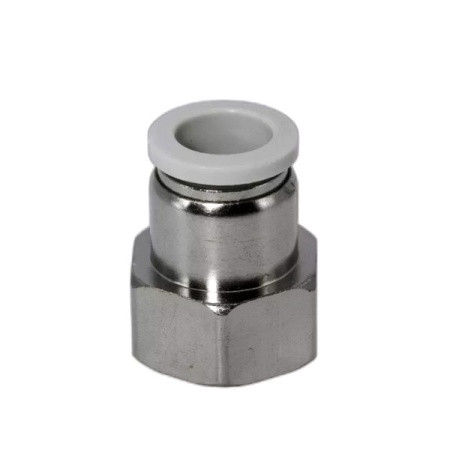Фитинг быстросъемный. Мама. Никель 12х8, резьба 1/4" (10702070/151119/0239295, Китай)