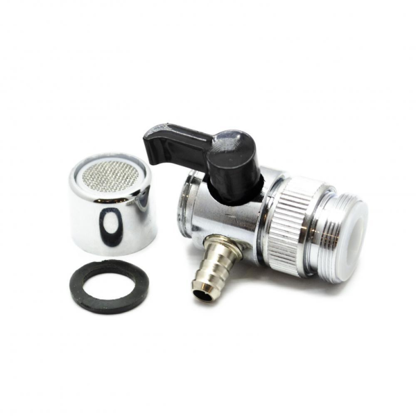 Дивертор штуцер 6 мм с металл.переходником