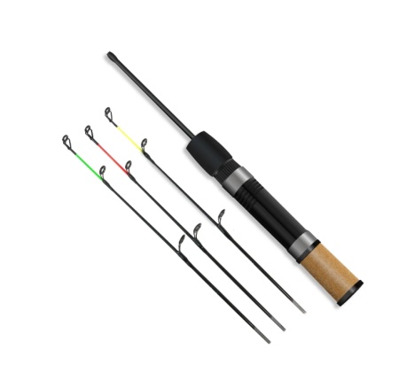 Удочка зимняя A-09 (65 см) штекерная (со сменными хлыстиками) цена указана за 1 шт