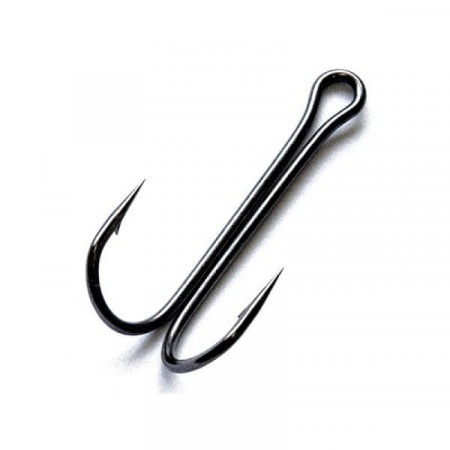Крючок двойной SIBBEAR №2/0 черный никель Корея