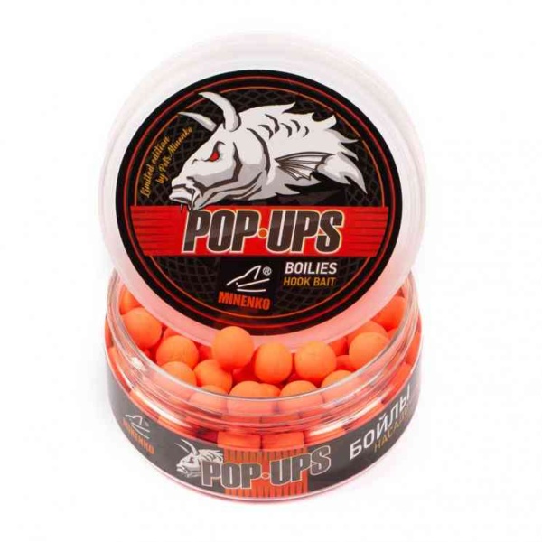Бойлы плавающие MINENKO STRAWBERRY (Fluo) Pop-Up 12мм, 5536