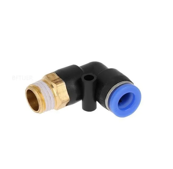 Фитинг быстросъемный угловой. Папа. 10х6, резьба 1/2"