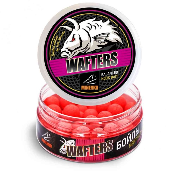 Бойлы MINENKO WAFTERS STRAWBERRY (Fluo) 12мм, 6501