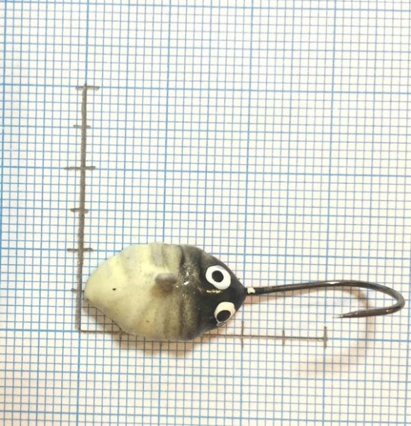 Мормышка Murena шар с отверстием фосфорной пяткой №38  1 шт 