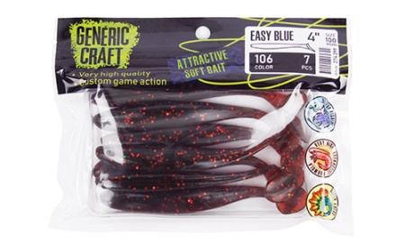 Мягкая приманка Generic Craft Easy blue 4.0in, 10см, цв.106, уп.7шт, арт. 274299