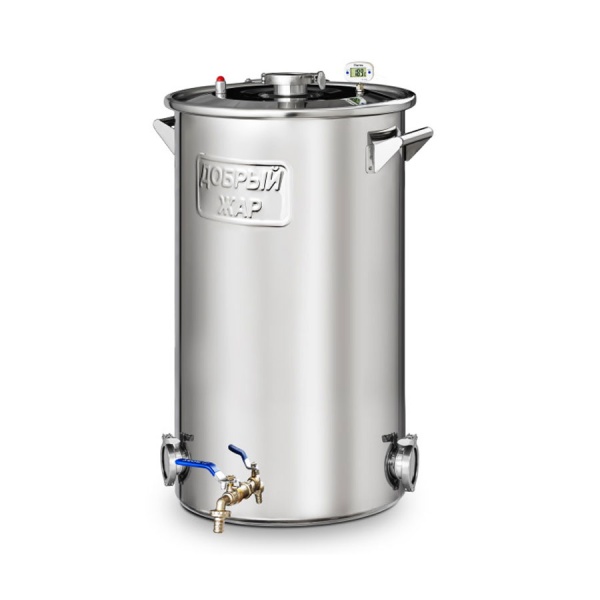 Котел Добрый Жар 60 литров крышка 1,5", выход под ТЭН