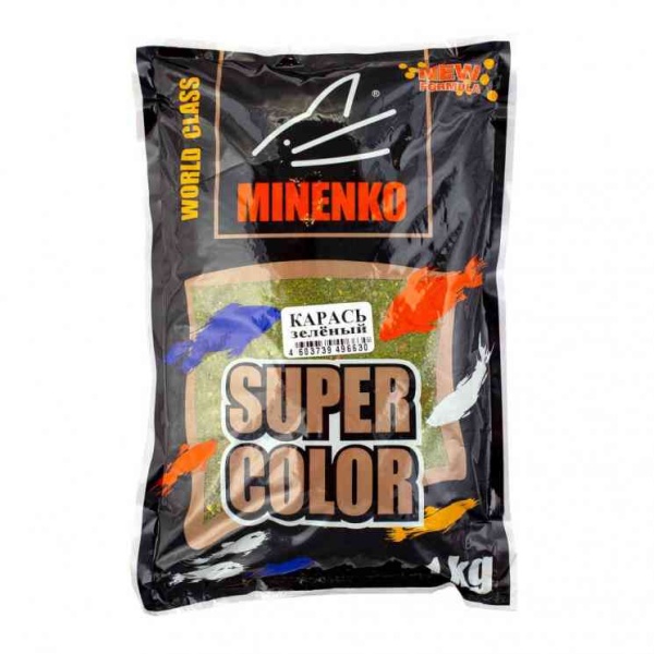 Прикормка MINENKO Super Color Карась Зелёный, 128