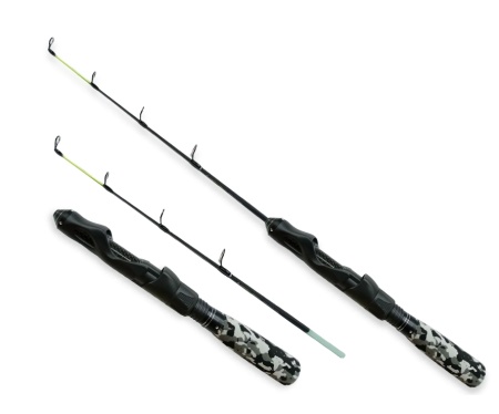 Удочка зимняя #1810-65см "BEAST/OKAMI" штекерная, стеклопластиковая