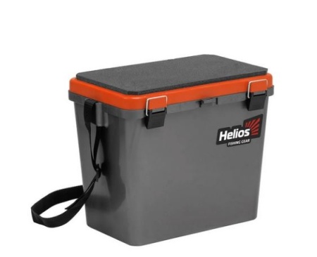 Ящик рыболовный зимний односекционный серый/оранжевый (HS-IB-19-GO-1) Helios за 1 шт