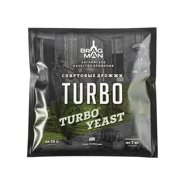 Дрожжи спиртовые BRAGMAN Turbo