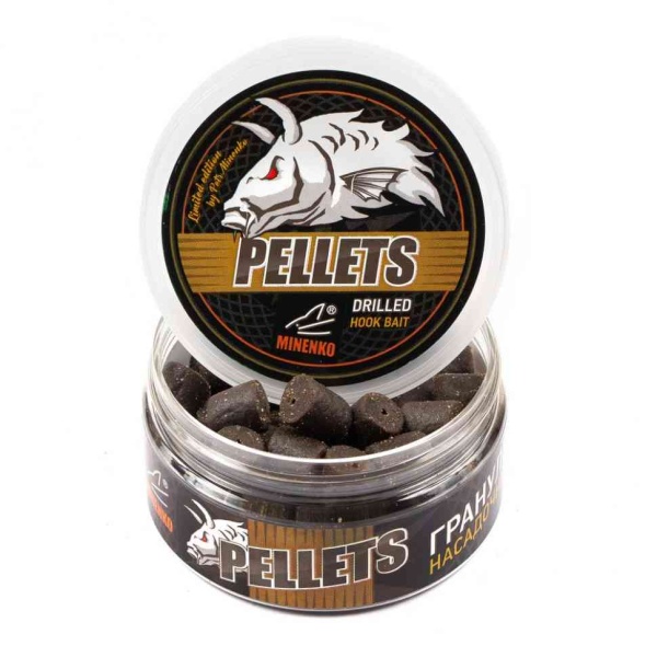 Насадочный пеллетс MINENKO BLACK HALIBUT garlic (14мм), 4817