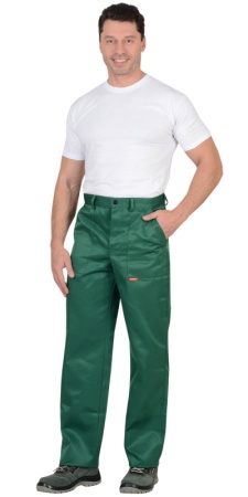 Брюки "СИРИУС-ПРОФЕССИОНАЛ" зеленые р. 104-108/182-188