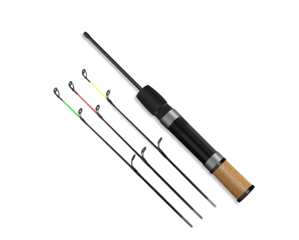 Удочка зимняя #A-09 (65 см) штекерная (со сменными хлыстиками) за шт