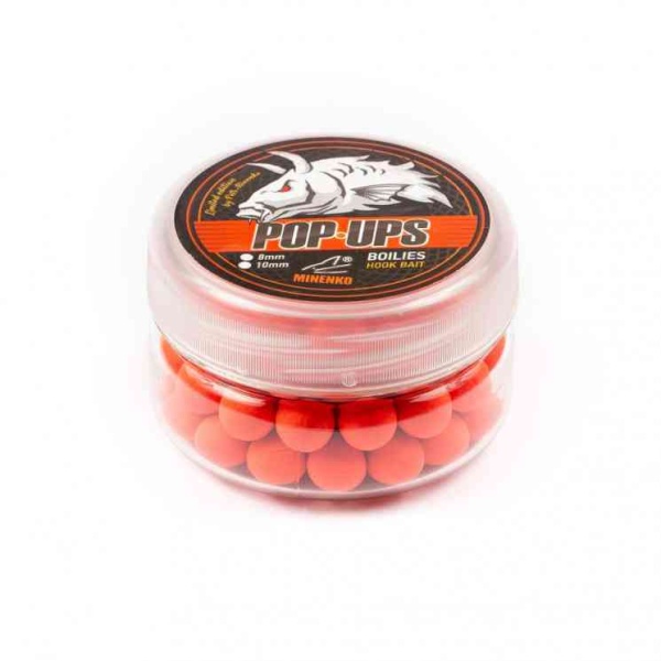 Бойлы плавающие MINENKO STRAWBERRY Pop-Up 10мм, 5509