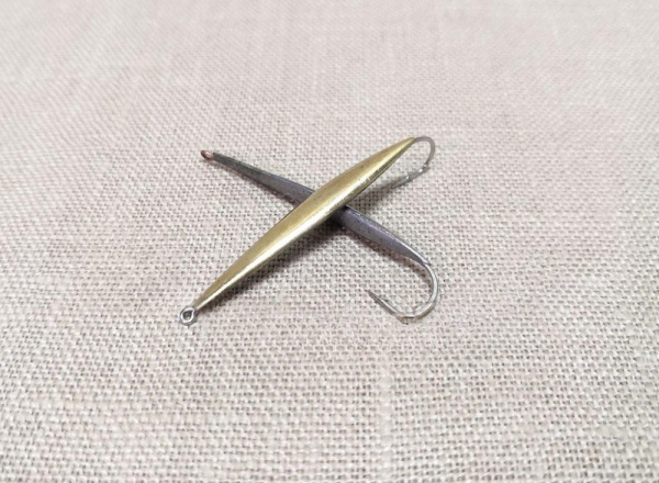 Блесна Окуневая № 10 (медь, никель, латунь),  1 шт