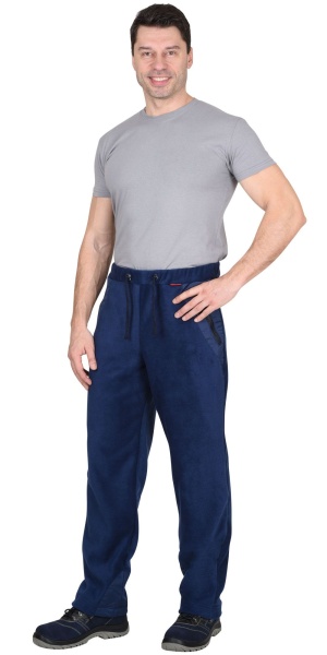 Брюки флисовые "СИРИУС-Актив" темно-синие  р. 112-116/182-188