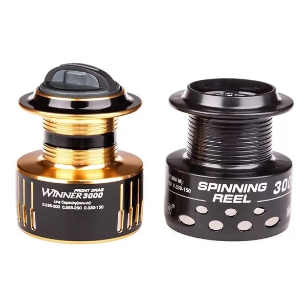 Катушка SibBear Winner 4000, 7+1 gear ratio 6.2:1 (цвет - серый; 0.285-270, 0.330-200, 0.370-160)