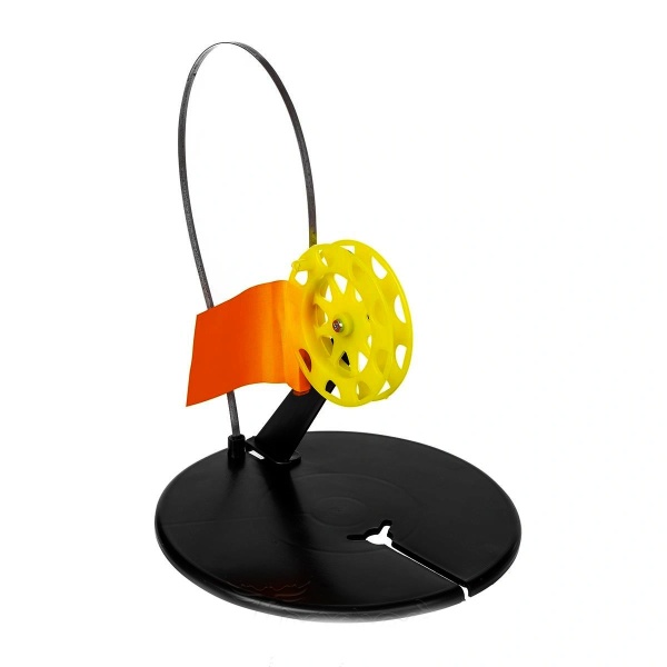 Набор жерлиц с угловой стойкой в сумке с цв. катушками d.85-90 Три кита